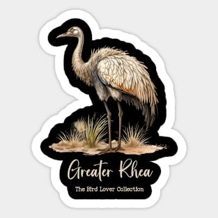 Greater Rhea - The Bird Lover Collection Sticker